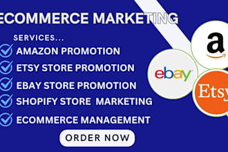 promote and advertise etsy ebay shopify amazon store to drive fast sales
