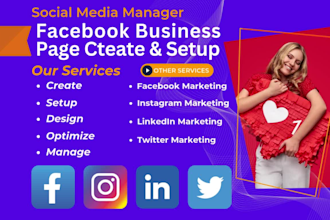 do facebook page create and setup