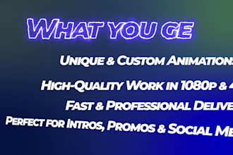 design custom text animations and seamless overlays for your video  projects