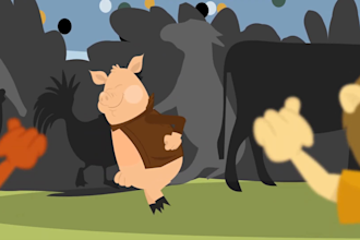 2d cartoon animations and gifs