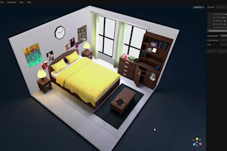 develop interactive three js and webgl 3d websites landing page