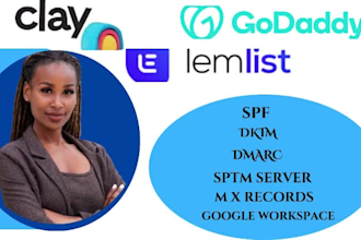 setup google workspace, gmass, smtp server with spf dkim dmarc mx