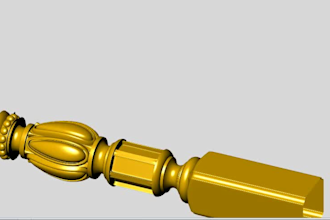 design high quality classical wooden stair balusters for cnc carving