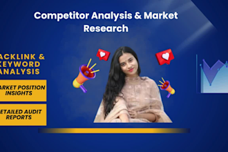 do competitor analysis and market research for any industry
