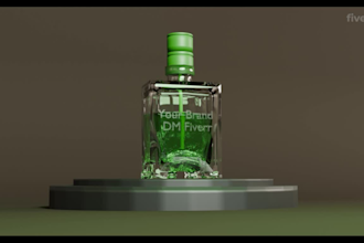 create a 3d product animation video editing