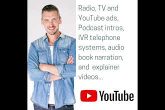 record a pro voice over in english or afrikaans