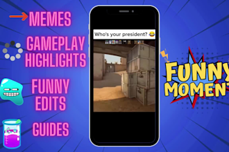 do funny gaming video editing for tiktok , youtube