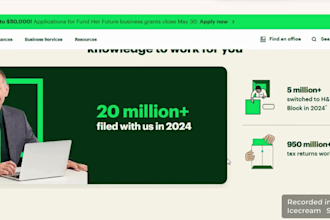 create an  income tax website tax finance financial advisor