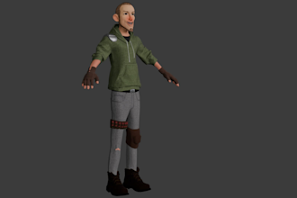 create a 3d character