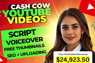 make automated cash cow videos, cash cow youtube, cash cow channel, cash cow