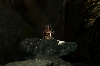 create a realistic perfume bottle, perfume bottle render, 3d perfume animation