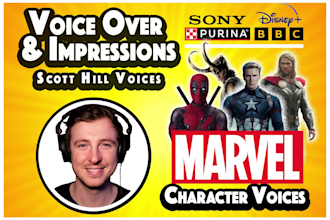record a brilliant marvel voice impression