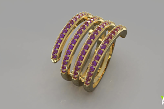 do 3d jewelry modelling and animation