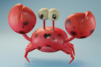 do cartoon 3d character modeling