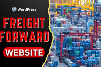 create freight forward website and shipping website