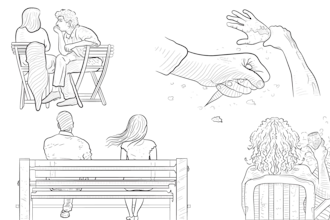 do artistic digital line art illustration