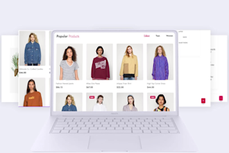 create clean and customizable website promo video