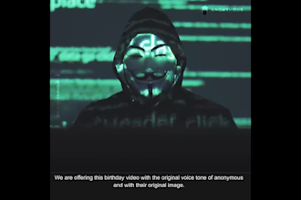 create unique anonymous scary birthday wish videos