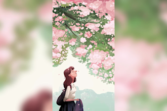create a short or loop animated illustration