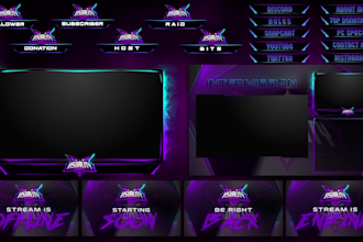 design animated twitch overlay