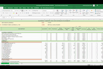 do drywall material takeoff and cost estimation