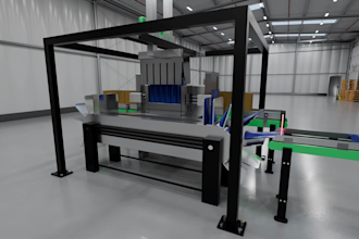 make 3d industrial equipment animation manufacturing machine 3d factory process