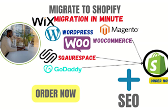 website migration expert wordpress wix woocommerce copy clone to shopify store