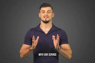 create ai spokesperson video with captions