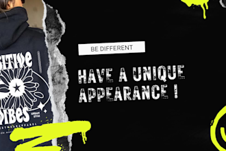 make you a modern t shirt for your company or brand or personal use