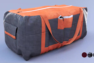 make a 3d model bag or backpack design of your choice