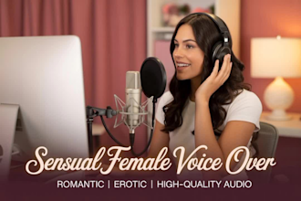 record a sexy female voice, asmr, audio, erotic voiceover, voice acting