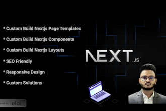 build custom nextjs layouts, components and page templates