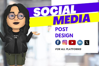 design your social media posts, social media banners and carousels