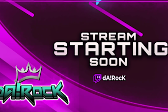 design professional twitch overlay for your stream
