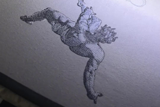 do embroidery digitizing and sew out tests on my own embroidery machine