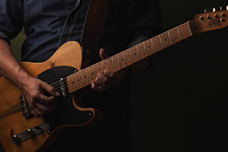 play a twangy telecaster country guitar track