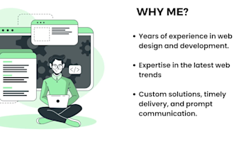 develop website for your business with html css react
