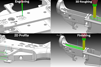 make cnc programs, g codes, m codes, t codes and stl models