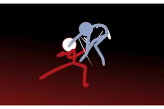 animate custom stick figure and stickman videos for explainer, meme, fighting