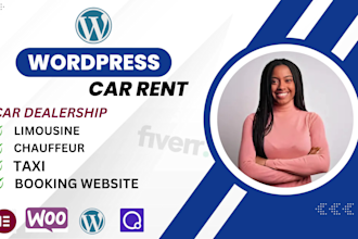 create car dealership car rental limousine chauffeur or taxi booking website