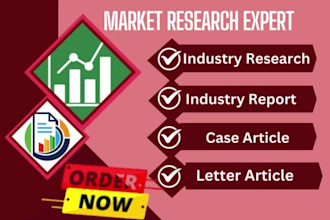 do industry research, industry report, market analysis, letter article