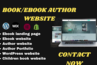 design a modern author website, ebook landing page, and portfolio in wordpress