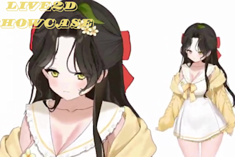 design and rig 2d anime vtuber model live2d vtuber model live2d vtuber model