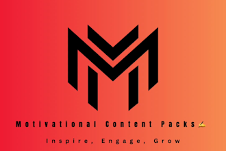 create motivational content packs for your social mediablog