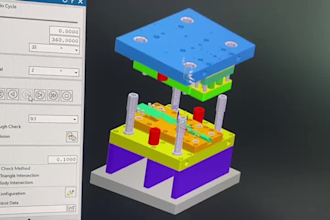 design stamping die sheet metal tool with animation