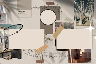 create aesthetic youtube outro