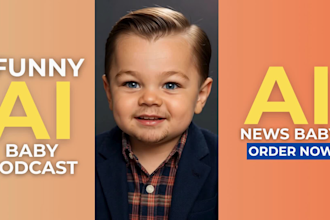 do baby ai podcast ai talking baby ai newsbaby, ai viral video