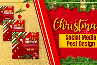 design christmas posters or flyers