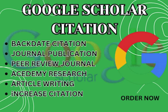 increase your google scholar citation, backdate citation journal building seo