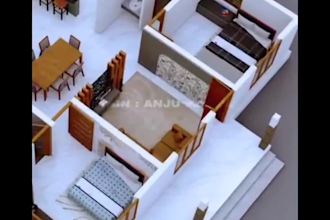 do 2d to 3d floor plan, 3d architecture design, 3d interior exterior rendering